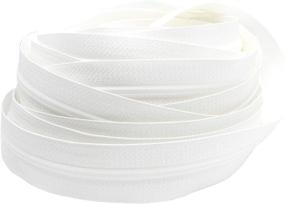 img 3 attached to 🔒 High-Quality 15 Yards of YKK Zipper Chain: 4.5 Coil, White, Made in USA - Includes 30 Auto YKK Sliders