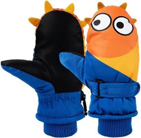 img 4 attached to Miaowoof Toddler Waterproof Thinsulate Mittens - Boys' Cold Weather Accessories