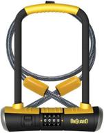 🔒 ultimate protection: onguard bulldog combination u-lock cable combo in sleek black/yellow design logo