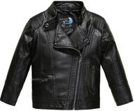 🧥 budermmy leather motorcycle jackets zipper: stylish boys' clothing logo