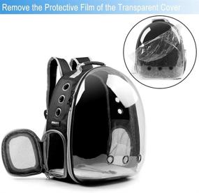 img 2 attached to BEIKOTT Cat Backpack: Airline-Approved Transparent Pet Bubble Carrier Bag for Small Cats, Dogs, and Bunny - Ideal for Travel, Hiking, and Outdoor Adventures