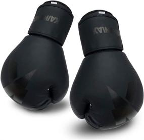 img 4 attached to 🥊 KAIWENDE-BX01 Boxing Gloves (6oz-16oz), Punching Bag Mitts for Muay Thai, UFC, MMA, Kickboxing Fight Training