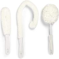 🍷 efficient wine glass and decanter cleaning brush set: 3-pack for sparkling clean results! logo