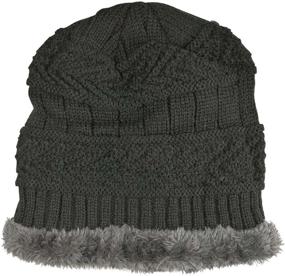 img 3 attached to HINDAWI Winter Beanie: Windproof Slouchy Hat for Boys' Accessories