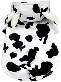 img 1 attached to 🐄 Woo Woo Pets Halloween Pet Costume: Adorable Cow Outfit for Dogs and Cats - Perfect for Winter Apparel, Puppy Jumper, Cat Pajamas, Hoodie Coat - Available in 2XL Size!