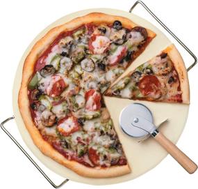 img 2 attached to 🍕 Набор для пиццы Sunbeam - Трехчастные высококачественные плавящиеся камни для идеально выпеченных пицц
