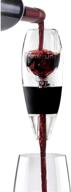 🍷 vinturi black red wine aerator with base for enhanced flavors and silky finish logo