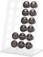 ☕️ gleur k cups coffee pod holder: modern acrylic organizer for 24 keurig pods - stylish display rack and storage for kitchen and office coffee station organization логотип