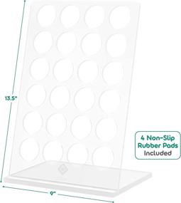 img 3 attached to ☕️ Gleur K Cups Coffee Pod Holder: Modern Acrylic Organizer for 24 Keurig Pods - Stylish Display Rack and Storage for Kitchen and Office Coffee Station Organization