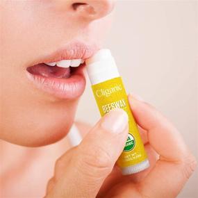 img 3 attached to Cliganic USDA Organic Lip Balm Set - 3 Flavors - Natural Moisturizer for Cracked and Dry Lips: Effective and 100% Organic