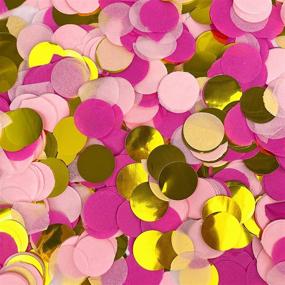 img 2 attached to 🎉 UP THE MOMENT Baby Gender Reveal Confetti Kit - Pink, Blue, and Gold Confetti for Memorable Celebrations!