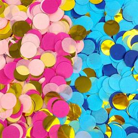 img 4 attached to 🎉 UP THE MOMENT Baby Gender Reveal Confetti Kit - Pink, Blue, and Gold Confetti for Memorable Celebrations!