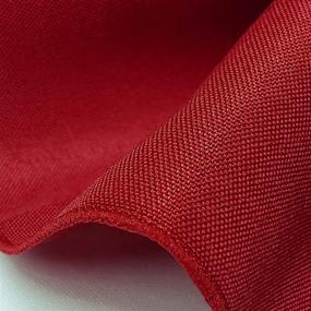 img 1 attached to Stylish Cherry Red Polyester Cloth Napkins 🍒 Set - TableLinensforLess 17x17 Inch, Pack of 6