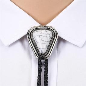 img 2 attached to 👔 White Western Necktie 3 - KDG Triangle