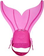 🧜 monofin adjustable mermaid tails swim fins - explore swimming with flipper diving fins in vibrant colors - perfect for girls and boys! logo