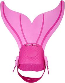 img 1 attached to 🧜 Monofin Adjustable Mermaid Tails Swim Fins - Explore Swimming with Flipper Diving Fins in Vibrant Colors - Perfect for Girls and Boys!