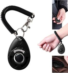 img 3 attached to Colorful Dog Clicker Set of 12 - Pet Training Clicker with Wrist Strap and Training Ring for Dogs, Cats, Horses, and Pets - Rocutus Clicker for Effective Training