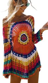img 3 attached to 👙 Colorful Beachsissi Women's Swimsuit Cover-Up for Sun Protection at the Beach or Pool