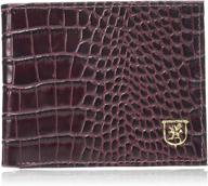 👔 classy and compact: stacy adams burgundy bifold wallet - a perfect organizational solution logo