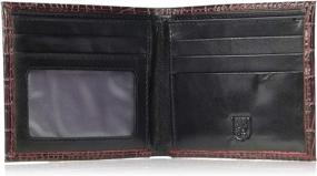 img 1 attached to 👔 Classy and Compact: Stacy Adams Burgundy Bifold Wallet - A Perfect Organizational Solution