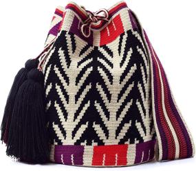 img 3 attached to 👜 Women's Colorful Handmade Mochila Handbags & Wallets, Authentic Colombian Designs