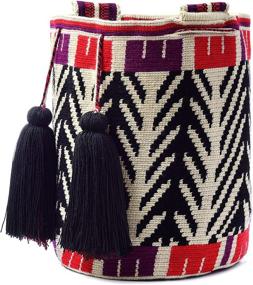 img 2 attached to 👜 Women's Colorful Handmade Mochila Handbags & Wallets, Authentic Colombian Designs