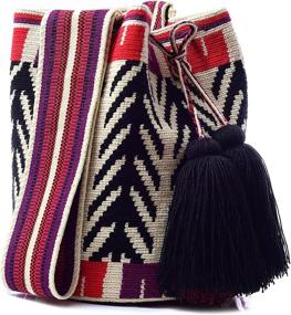 img 4 attached to 👜 Women's Colorful Handmade Mochila Handbags & Wallets, Authentic Colombian Designs