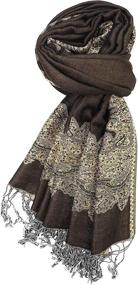 img 2 attached to 🧣 Achillea Elegant Reversible Paisley Pashmina: A Must-Have Women's Accessory in Scarves & Wraps