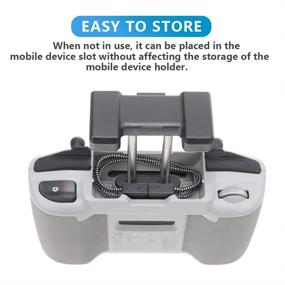 img 2 attached to 🔌 Кабель Hanatora USB C to USB C дистанционного управления длиной 11,8 дюймов: совместим с DJI Mini 2, Air 2S, Mavic Air 2 | Качественная оплетка из нейлона длиной 1 фут, позволяющая расширить функциональность планшета или телефона с помощью RC Data Cord Accessories (разъем Type C).