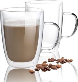 img 4 attached to Experience the Ultimate Sip with HORLIMER Double Insulated Espresso Cappuccino