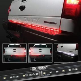 img 3 attached to 🚦 LEDGlow 60-inch Red Tailgate LED Light Bar for Full Size Trucks with Brake, Running, Turn Signals, Hazard Lights, White Reverse Lights - Waterproof, Heavy-Duty Design- Plug and Play Flat 4 Pin Connector