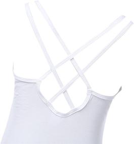 img 2 attached to YiZYiF Dancewear Gymnastic Camisole Leotard