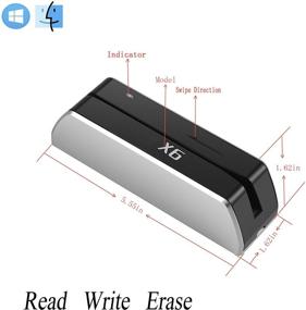 img 2 attached to 🔍 Misiri X6 USB 3 дорожки магнитного VIP-кардридера писатель энкодера - теперь в самом маленьком размере