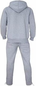 img 2 attached to Tracksuit Heavyweight Athletic Sweatsuits Charcoal Sports & Fitness