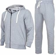 tracksuit heavyweight athletic sweatsuits charcoal sports & fitness logo