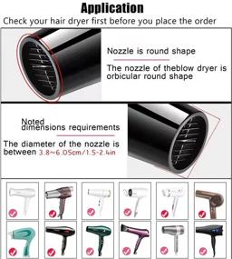 img 1 attached to Hair Diffuser for Curly Hair and Natural Wavy Hair, with Hair Towel Wrap - Universal Hair Dryer Diffuser Attachment Adjustable Type 1.5 inch to 2.4 inch for Dryer Nozzle - Professional Salon Tool (1#)