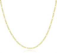 dainty figaro chain necklace inches logo