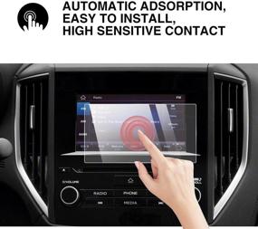 img 1 attached to YEE PIN 2020 Forester Screen Protector: HD Tempered Glass for 2019-2020 Subaru Forester SK Starlink Center Control Touch Screen - 6.5-inch Car Navigation Protective Film
