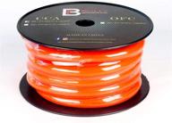 bully performance audio 2/0 gauge orange flexible cca 25ft power/ground wire kit - copper clad aluminum cables battery wire cable logo