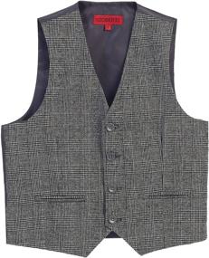 img 3 attached to Tweed Plaid Formal Brown Boys' Clothing and Suits & Sport Coats by Gioberti