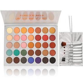 img 4 attached to 💄 35 Colors Eyeshadow Palette and Makeup Brushes Set - Matte Shimmer Eye Shadow Palette | Waterproof, Natural Pigmented Nude Naked Smokey Professional Cosmetic Kit