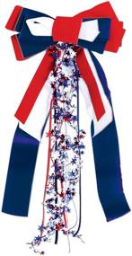 img 1 attached to 🎉 Patriots Pride Ribbon Party Accessory (Red, White & Blue) - 1 Count, 1/Pkg