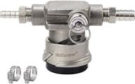🍺 mrbrew all stainless steel low profile keg coupler: space saving, sankey d system with safety valve logo