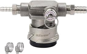 img 4 attached to 🍺 MRbrew All Stainless Steel Low Profile Keg Coupler: Space Saving, Sankey D System with Safety Valve