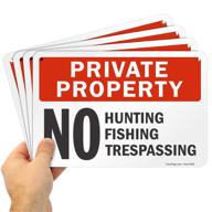 🚫 aluminum smartsign for private property trespassing logo