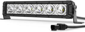 img 4 attached to 🚗 AutoFeel LED Light Bar 14 Inch: Super Bright Off-Road Driving Fog Light with Daytime Running Light – 6300LM Spot Beam for Truck, Pickup, ATV, SUV, Boat