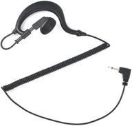 flexible g-shape ear hook earphone hys tc-617 ideal for two-way radios, transceivers, and radio speaker mics jacks logo