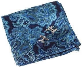 img 4 attached to 👔 EEF1B02C Men's Accessories: Microfiber Patterned Handkerchief by Epoint