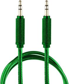 img 4 attached to Lilware Braided Nylon Transparent PVC Jacket 1M Aux Audio Cable 3