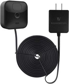 img 4 attached to ⚡ Wasserstein Weather-Resistant Integrated Charger with 16ft Cable for Blink Outdoor & XT2/XT Cameras - Black UL-Certified Power Adapter